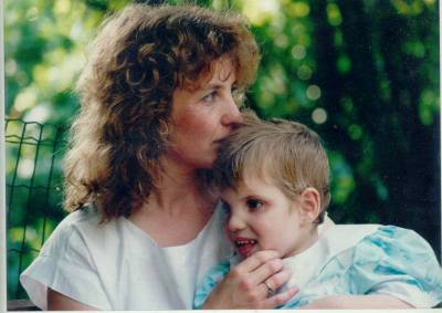 Moi et maman à 4 ans